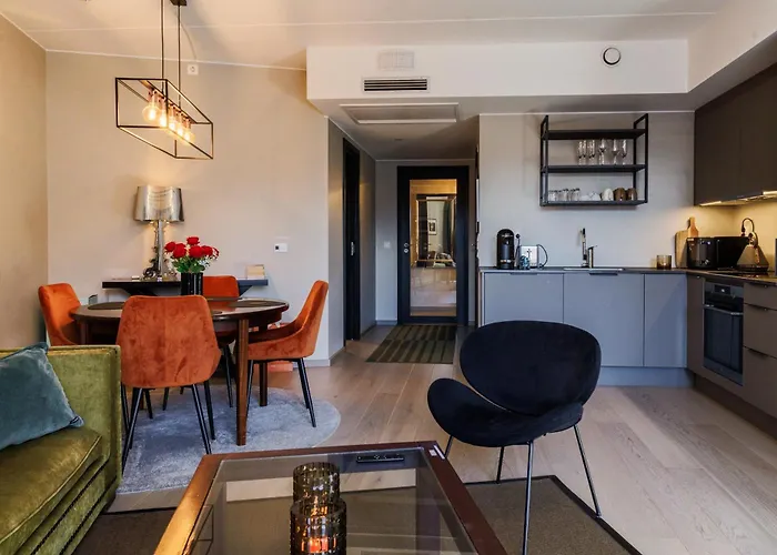 An Elegant And Modern In Bjorvika Апартаменты Осло