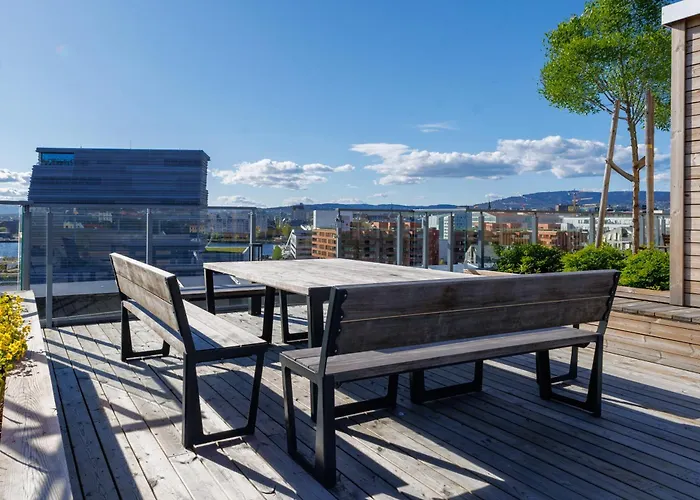 An Elegant And Modern In Bjorvika Апартаменты Осло